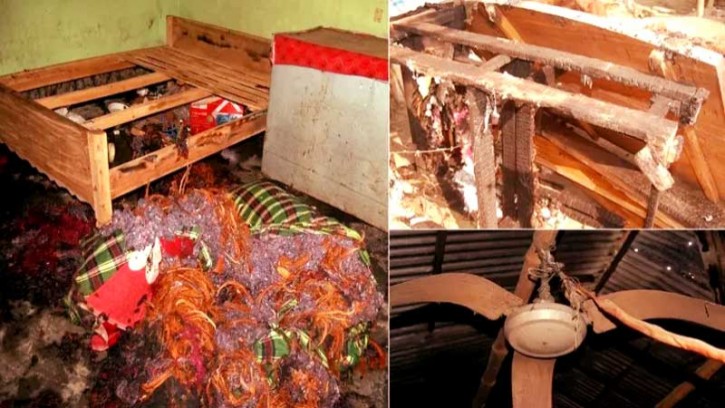 দাঁড়িপাল্লায় ভোট চাওয়ায় জামায়াত নেতার বাড়িতে আগুন