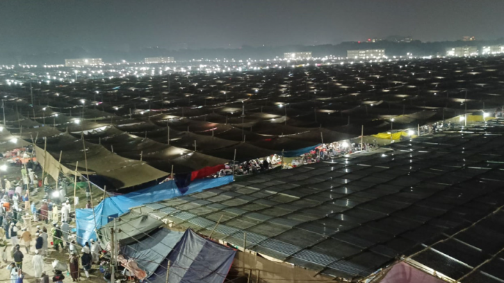 আম বয়ানে বিশ্ব ইজতেমা শুরু, মুসল্লিদের ঢল