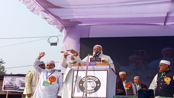 বগুড়ার শেরপুরে জামায়াত আমিরের পথসভা