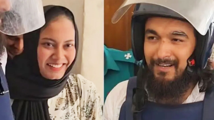 জেল থেকে বের হয়েই স্ত্রীকে নিয়ে বাইকে ঘুরলেন নোবেল