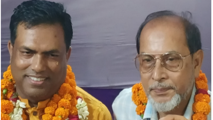 বগুড়া প্রেসক্লাবের সভাপতি রানু ও সম্পাদক কালাম আজাদ