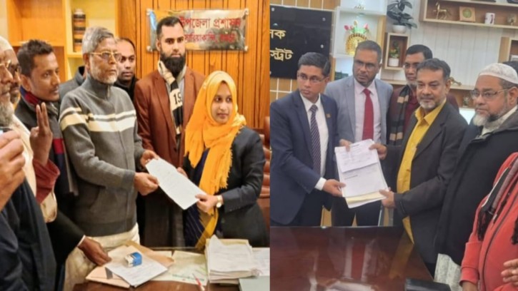বগুড়া–১ আসনে বিএনপি মনোনীত দুই প্রার্থীর মনোনয়নপত্র দাখিল